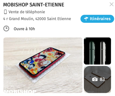 itinéraire-mappy-mobishop-saint-etienne-boutique